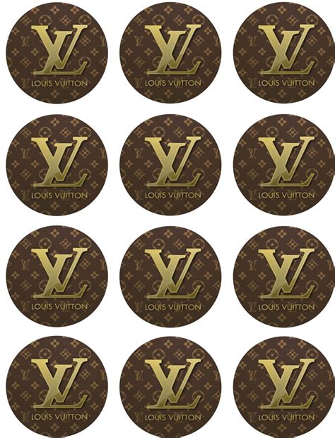 louis vuitton cupcake toppers